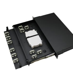 4C | 1RU Fibre Optic Patch Panel | Rack Mount, Unloaded 24SC / 48LC FOBOT