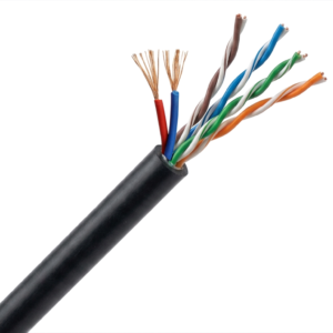 UTP Cat5e Outdoor LAN + Power Hybrid Cable